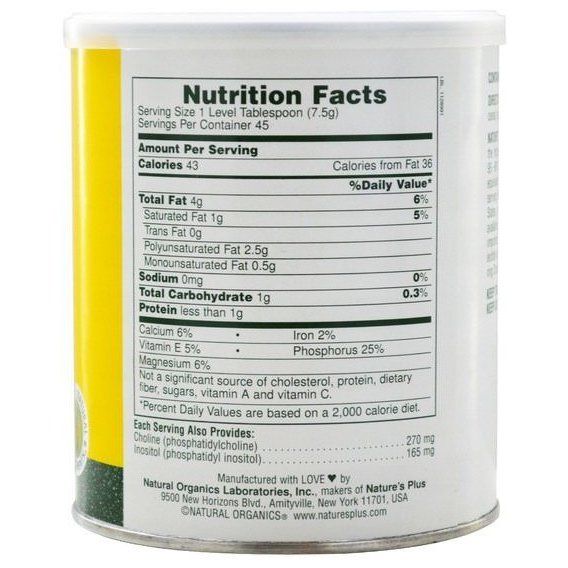 Лецитин Nature's Plus Lecithin Granules Natural Soya 12 oz 340 g /45 servings/ | Зображення 1