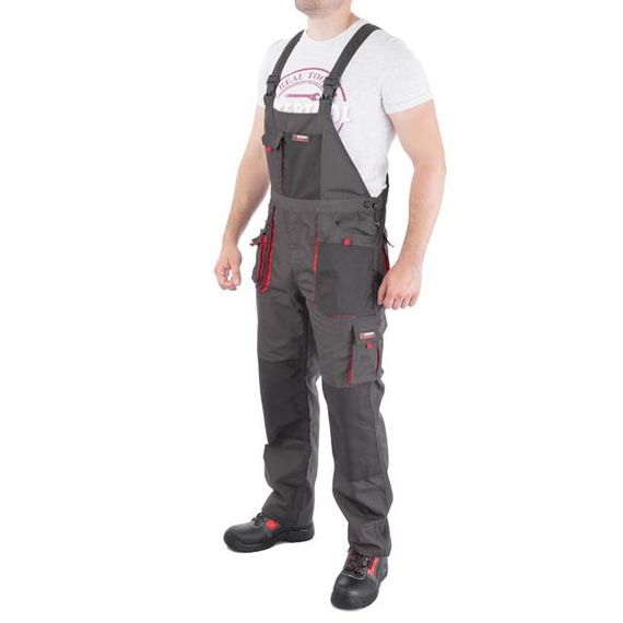 Напівкомбінезон робочий 80% поліестер, 20% бавовна, щільність 260 г/м2, S INTERTOOL SP-30211