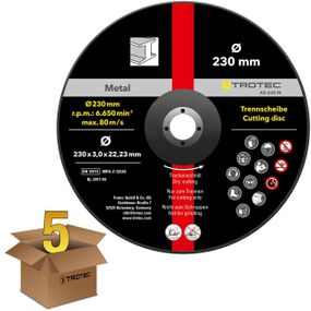 Круг відрізний по металу Trotec 230х22.23х3.2 (5 шт) (6225001211)