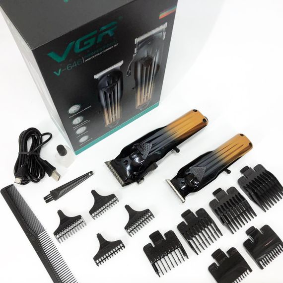 Машинки для стрижки професійні машини VGR 2 в 1 V-646, Гострі професійні машинки для стрижки волосся WT-63 | Зображення 9