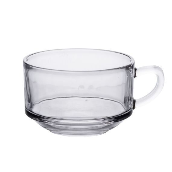 Набор чашек 6 шт для чая и кофе по 270 мл кружки стеклянные прозрачные HP-YH-69