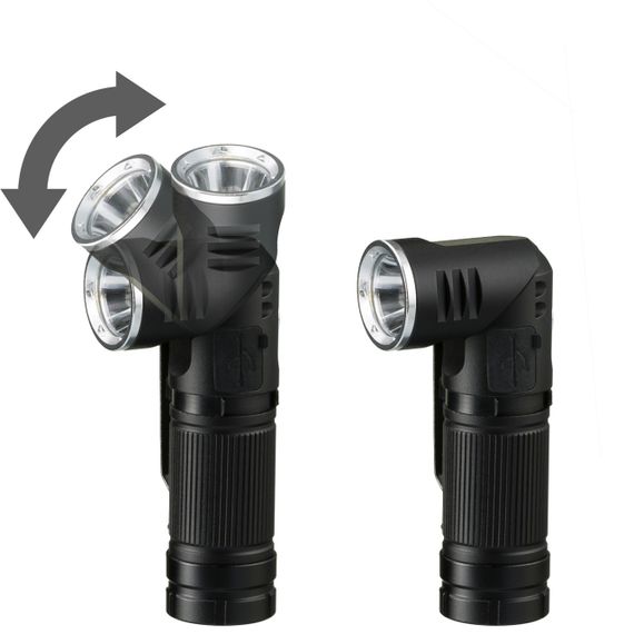 Ліхтар налобний туристичний для риболовлі National Geographic Iluminos Led Flashlight head mount 450 lm | Зображення 4