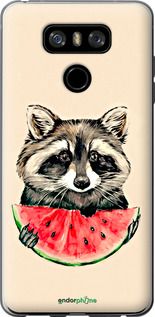 Чохол на LG G6 Єнотик з кавуном "4605u-836-2448"