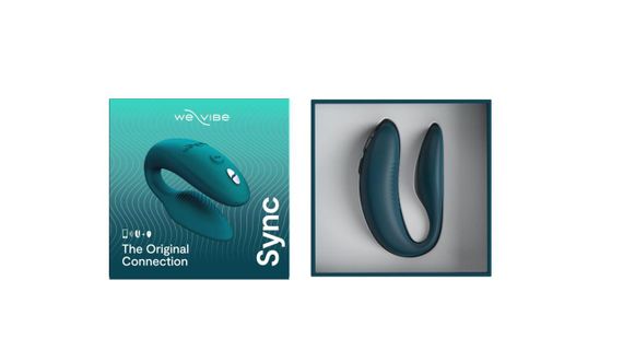 Вібратор для пар We-Vibe SYNC 2 Green Velvet — Bluetooth We-Connect, водонепроникний, магнітна зарядка | Зображення 7