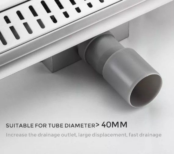 Душовий трап Gappo 70х800 мм, нержавіюча сталь G88007-3 | Зображення 2