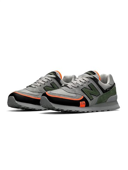 Кросівки чоловічі N3ew B3alan3ce 574 TP2 Gray Green Orange , В'єтнам 44 28.0 см | Зображення 3