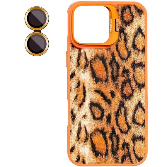 Чохол TPU+PC Wild Leopard with MagSafe and Lens для Apple iPhone 17 (6.3") Orange | Зображення 2