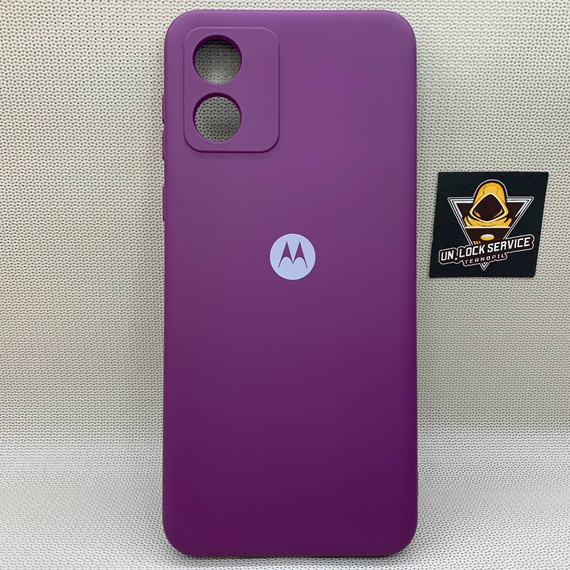 Motorola E13 SoftTouch Silicone Протиударний чохол софт тач Фіолетовий