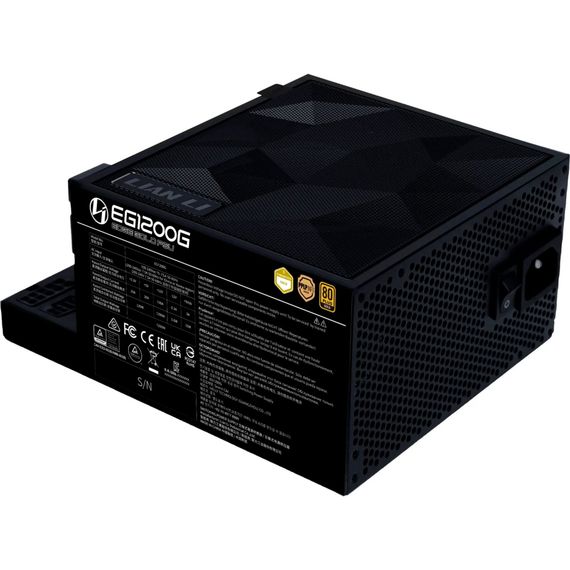 Блок живлення Lian Li 1200W EDGE GOLD Black (G9P.EG1200G.BH00.EU) | Зображення 2