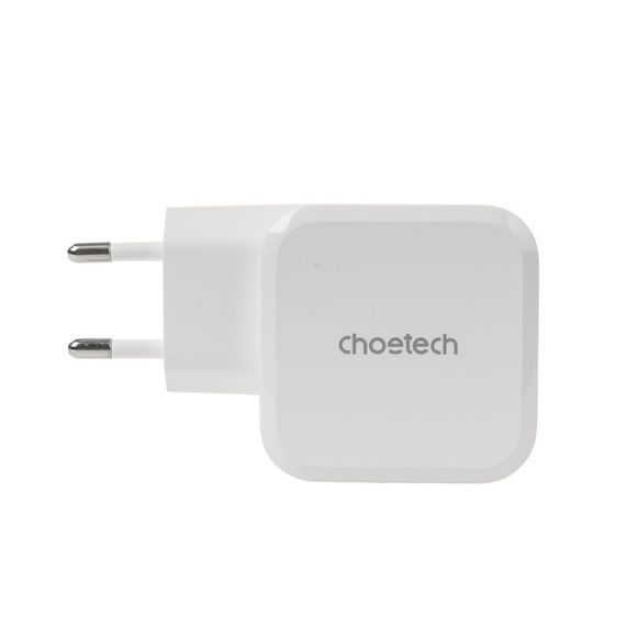 Мережевий зарядний пристрій Choetech PD8007-EU-WH, USB-С | Зображення 2