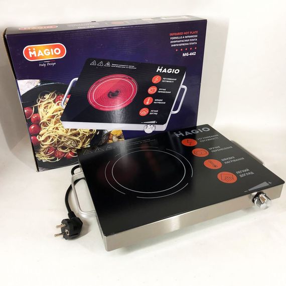 Електричні електроплити MAGIO, Надійна настільна плита для дому, Потужна настільна електроплита UB-12 | Зображення 3