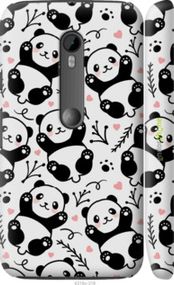 Чохол на Motorola Moto G3 Панди "4318m-318-2448"