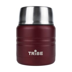 Термос харчовий Tribe Food Jar 0,35 л червоний, термос трайб для їжі, термос для супу