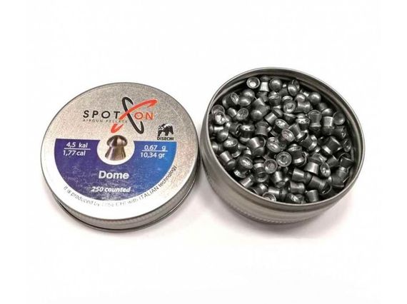 Пули Spoton Dome 0,67 кал.4.5мм 250шт Пули для пневматики Пульки для пневматики Пули пневматика Пульки | Зображення 1