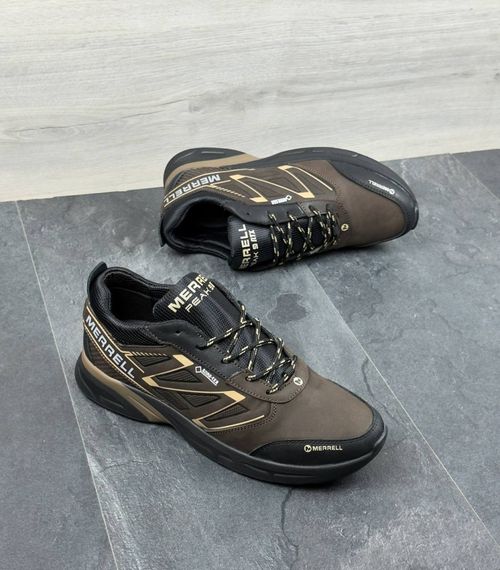 Шкіряні кросівки Merrell весна/осінь колір коричневий | Зображення 5