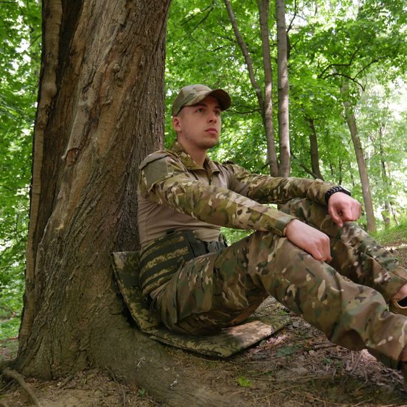 Каремат п'ятиточка чотирьохсекційна Kiborg П-4 Кордура Піксель | Зображення 7