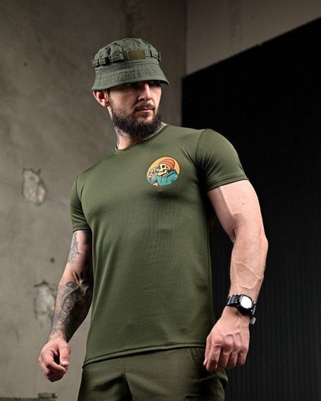 Тактична потоотводна футболка Revo oliva ПП7726 | Зображення 4