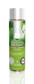 Смазка на водной основе JO H2O — Green Apple (120 мл) без сахара, растительный глицерин Sex Aura
