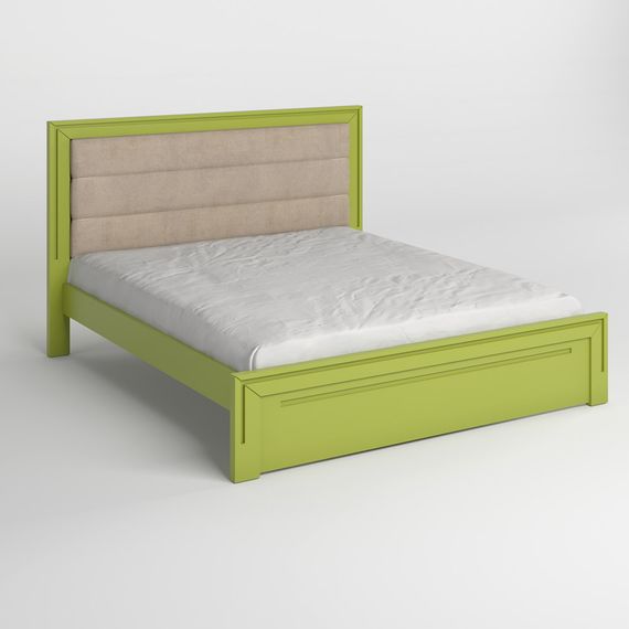 Двоспальне дерев&#039;яне ліжко Mebigrand Торонто Т5 Лайм (S3050G70Y)/Аляска 23 (бежевий) 160х190 см (MBG-10707) | Зображення 1