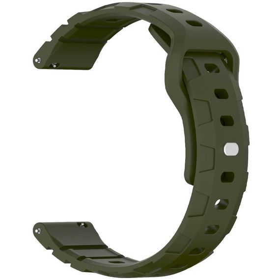 Силіконовий ремінець Defense для Smart Watch 20mm Dark Olive | Зображення 1