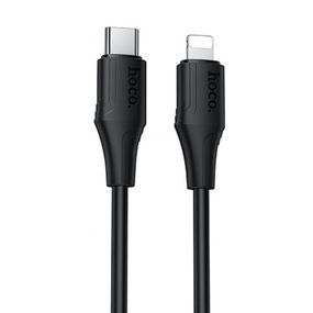Дата кабель Hoco X124 Bien silicone Type-C to Lightning 27W (1m) Black