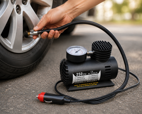 Автомобильный компрессор Air Pump Ji030 12V / Компрессор для шин / Насос электрический от прикуривателя