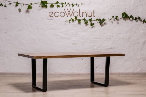 Стильный кофейный стол EcoWalnut с прямоугольными краями M (орех) | Зображення 3