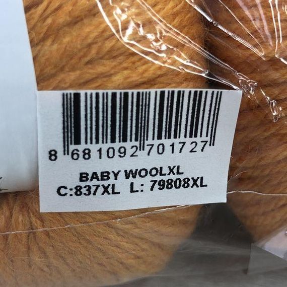 Пряжа Gazzal – Baby Wool XL колір 837 Помаранчевий | Зображення 1