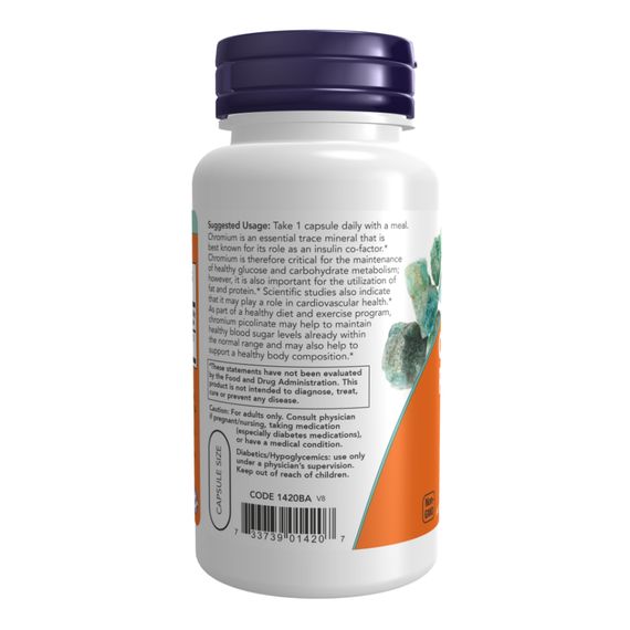 Chromium Picolinate 200 mcg - 250 caps | Зображення 2