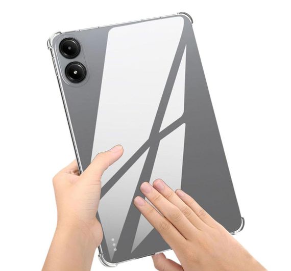 Силіконовий чохол бампер Primolux Silicone для планшета Poco Pad M1 12.1" 2025  - Clear | Зображення 3