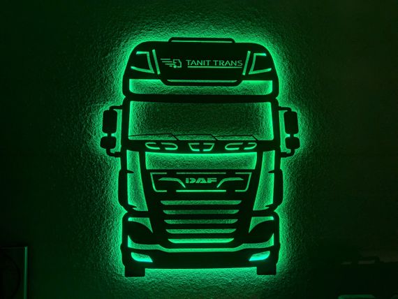 Панно декоративне картина на стіну DAF LED 16 кольорів пульт 760х900 acr-p000180 | Зображення 6