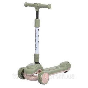 Детский самокат 3-х колесный 506-green, до 25 кг
