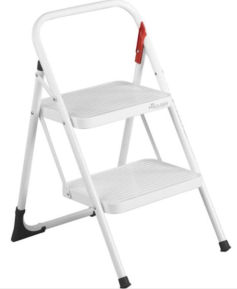 Драбина Rolser Taburete M/10 UNE 2 щаблі Blanco (MET003-1024)