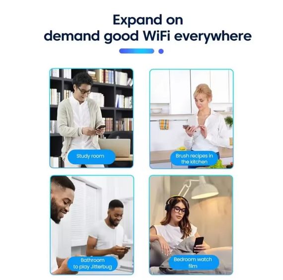 Беспроводной Wi-Fi усилитель-повторитель (репитер) сигнала 300 Мбит/с, 2.4 ГГц, с удлинением радиуса действия | Зображення 5