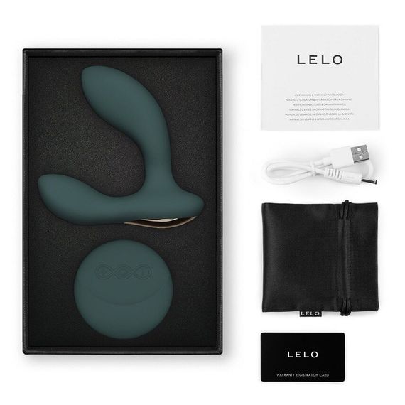 Массажер простаты LELO Hugo 2 Remote Green, 2 мотора, очень мощный, пульт ДУ | Зображення 2