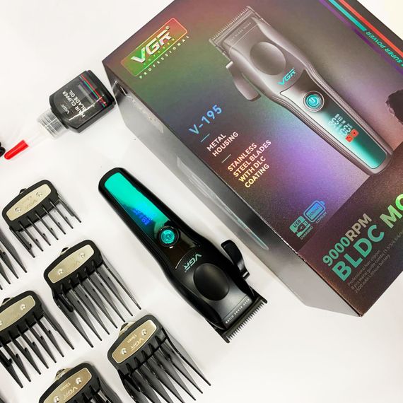 Акумуляторна машинка для стрижки VGR V-195 GREEN | Зображення 5