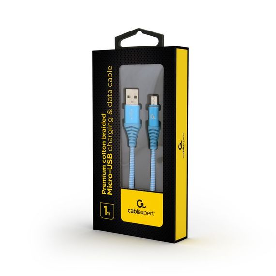 Кабель Cablexpert CC-USB2B-AMmBM-1M-VW, USB 2.0 А-тато/Micro B-тато, 1,0 м. | Зображення 1
