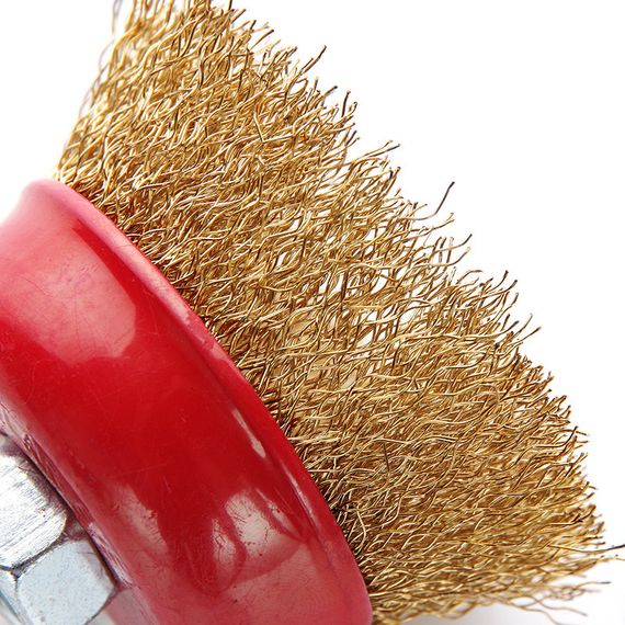 Щітка чаша латуновий дріт 65 мм (УШМ) APRO 8304241