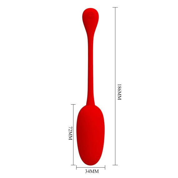 Віброяйце, що перезаряджається Pretty Love - Knucker Red, BI-014786-2 Sex Aura | Зображення 9