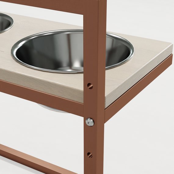 Миски на регулируемой подставке для больших собак Hollky Flex L (2 × 1.8 л) FL-502850-GLWH | Зображення 2