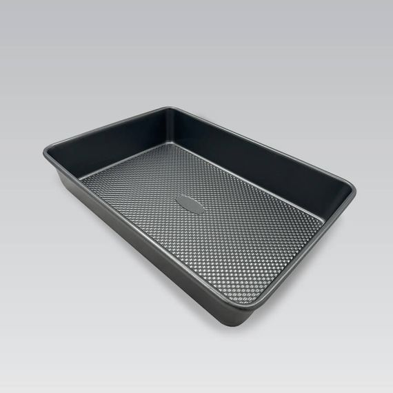 Форма для випікання прямокутна Maestro MR-1114-35 35,5x25x4,5 см чорна | Зображення 1