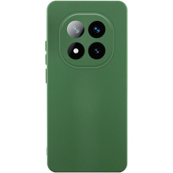 Чехол Silicone Cover Ummi Lakshmi Full Camera (AA) для Xiaomi Redmi Note 14 Pro+ 5G Зеленый / Dark green