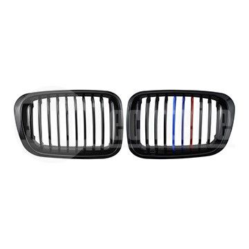 Решетки радиатора компл. BMW 3 E46 98-01 (глянц. чёрн.) (M-стиль), AutoTechteile, 707 5198, 706 5112