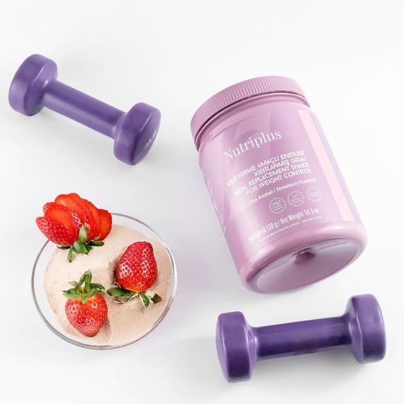 Коктейль для контролю ваги Farmasi зі смаком полуниці Nutriplus 520 г | Зображення 8