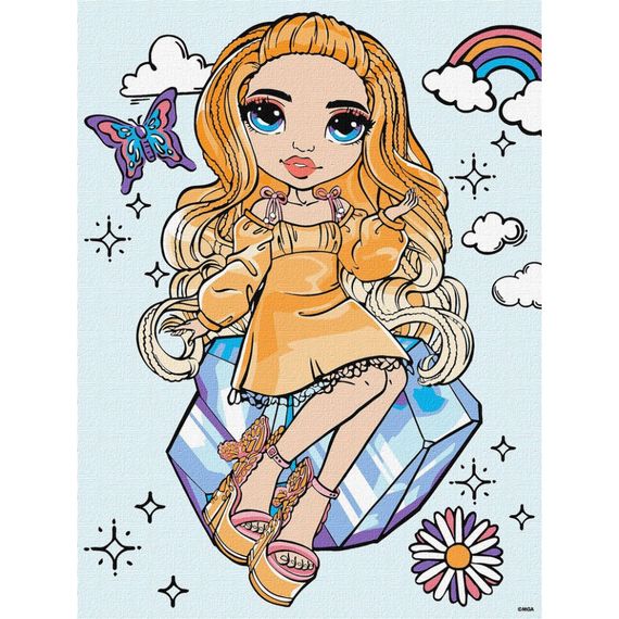 Картина по номерам "Rainbow High Poppy Rowan" KHO1245, 30х40 см