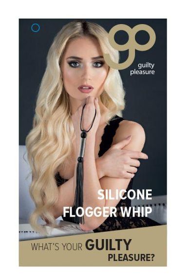 Флогер GP SILICONE FLOGGER WHIP BLACK Sex Aura | Зображення 2