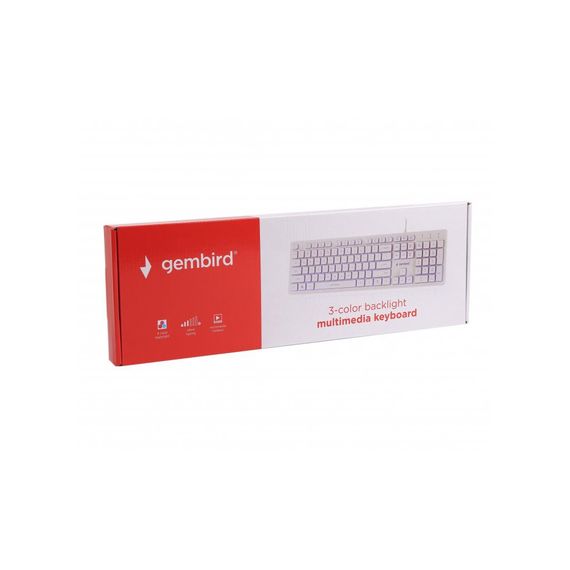 Клавіатура Gembird KB-UML3-01-W-UA USB White (KB-UML3-01-W-UA) | Зображення 4