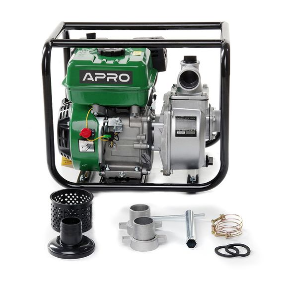 Мотопомпа WP-30 6.5л.с. 30 м³/ч 27м бензиновая 4-х тактн. APRO | Зображення 6