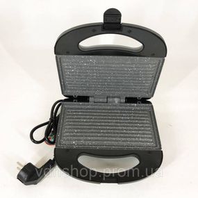 Прижимной гриль, Гриль электрический для дачи, Контактный гриль контактный двойной гладкий BR-15