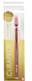 Зубна щітка Curaprox CS12460 Velvet, ультрам'яка, товщина d 0,08мм., Коричневий з рожевим (BrP)